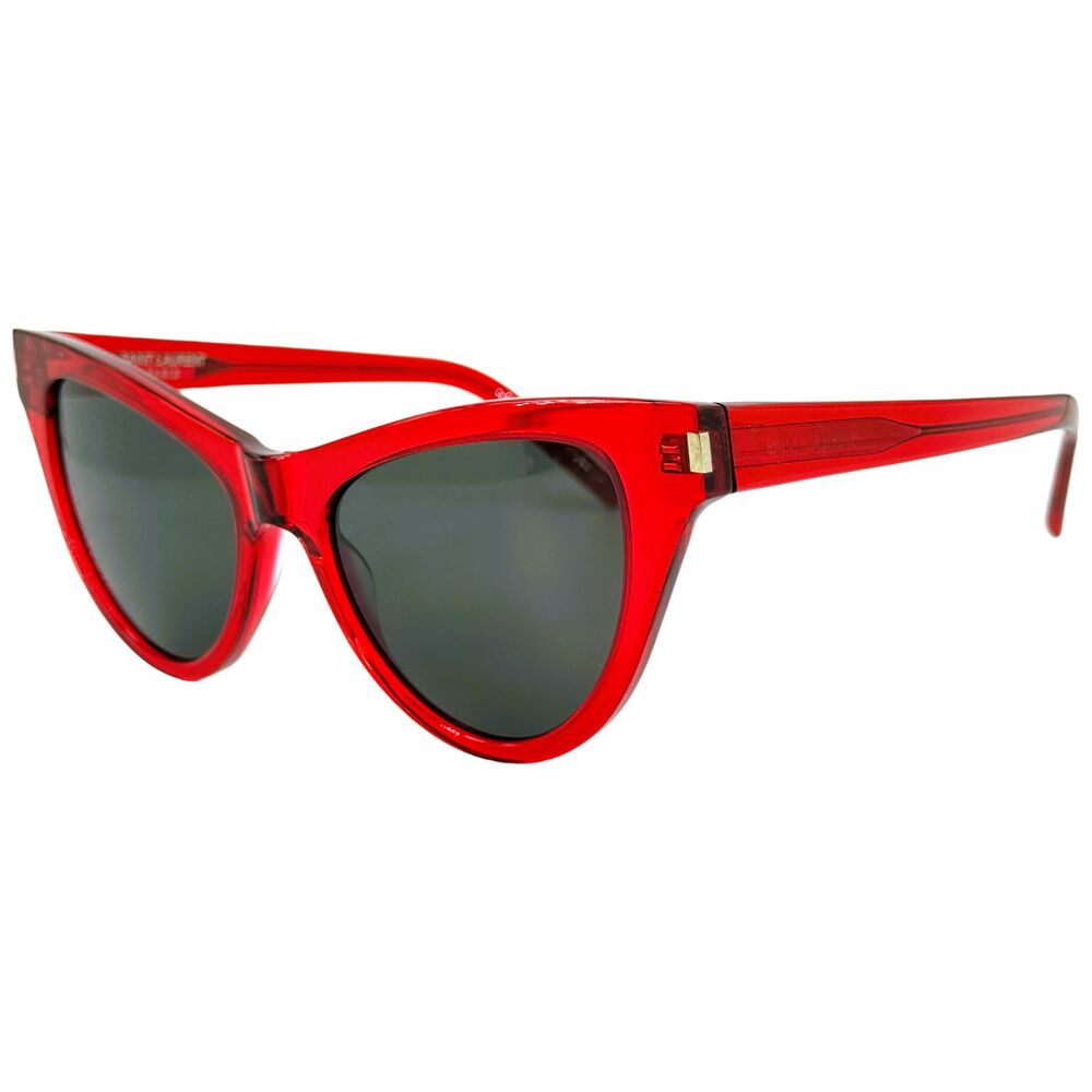 Saint Laurent SL425 Womens Plastic Sunglass 005 Red 54-19 Italy w Case